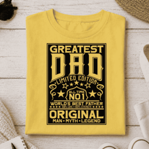 Greatest Dad - Black Background