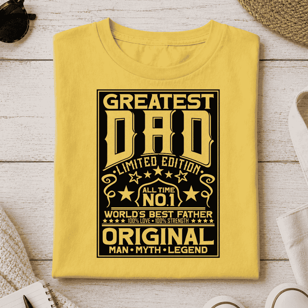 Greatest Dad - Black Background