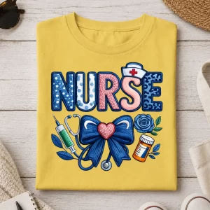 Nurse: Blue Ribbon & Hat