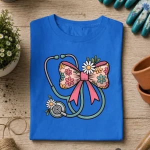 Nurse: Ribbon & Stethoscope