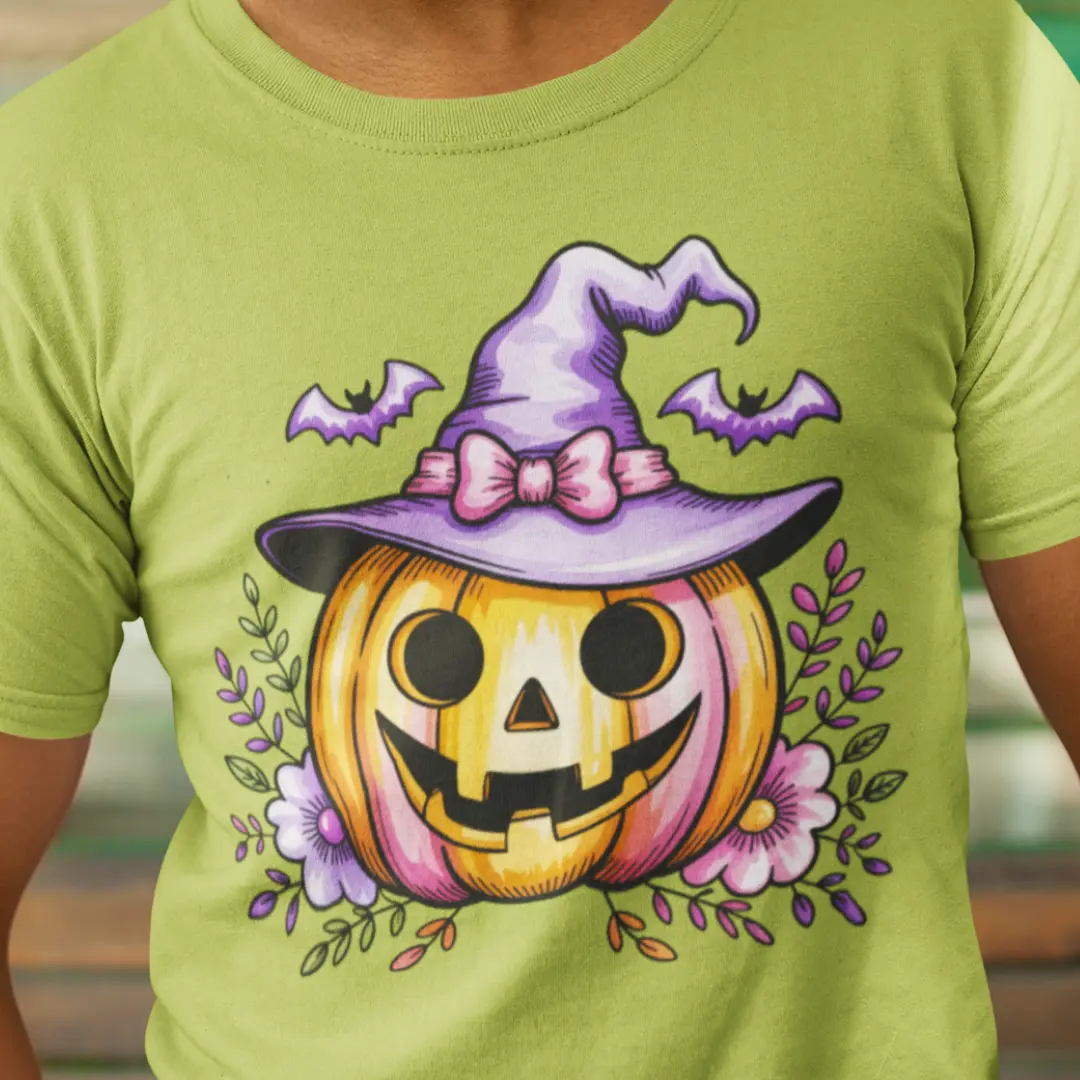Halloween Pumpkin with Flowers - Image 4