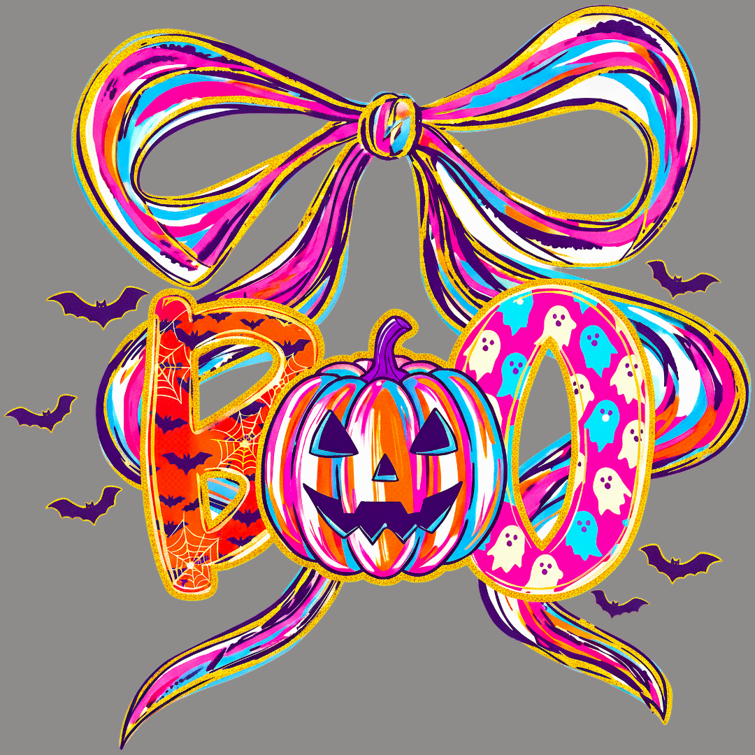 Boo Pumpkin and Ribbon - Image 2