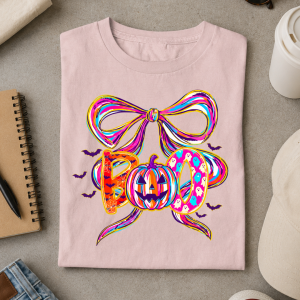 Boo Pumpkin and Ribbon