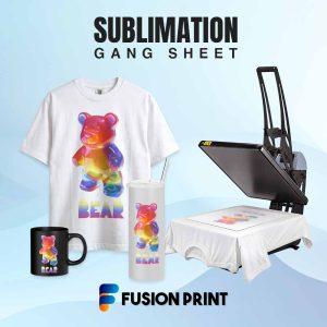 Fusion Print Sublimation Gang Sheet products